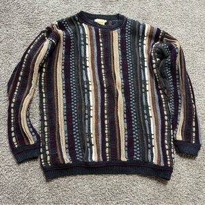 La Vane Men's Multicolor Striped Sweater Vintage 🦩